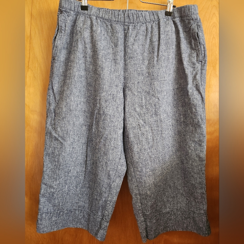 Kim Rogers Linen/Cotton Capri Size PL